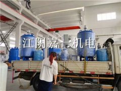 蘇州客戶預(yù)定的真空排氣定壓補(bǔ)水裝置，全自動加藥裝置，排氣除污裝置發(fā)貨啦！